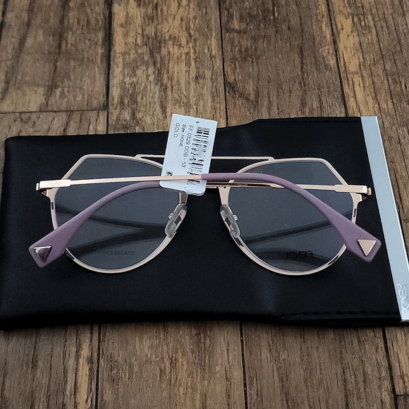 Gold Frame 53mm Authentic Fendi Optical Glasses FF0329 - Picture 9 of 9